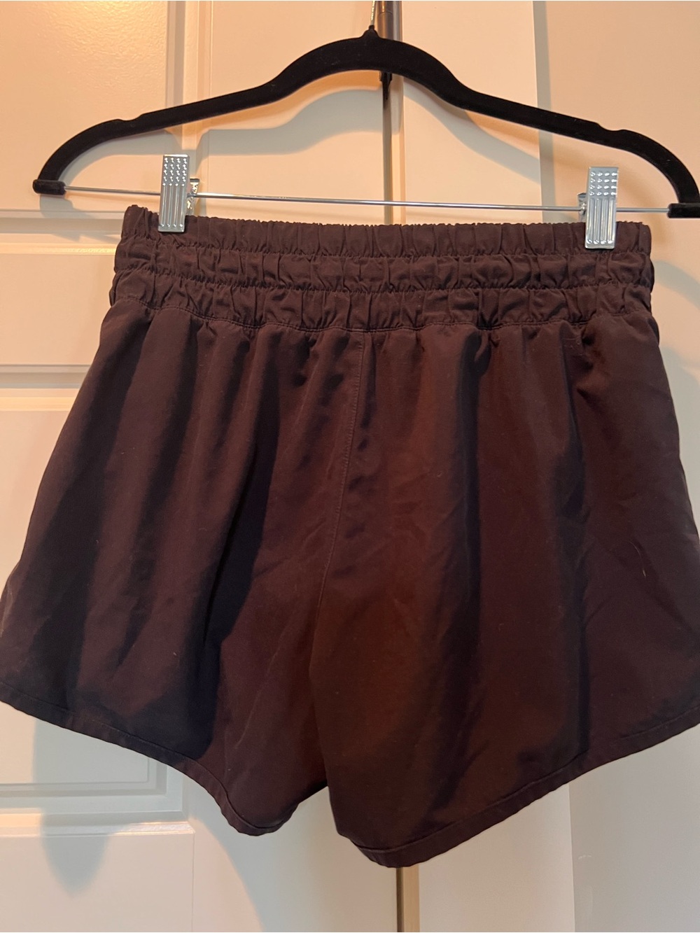 Athleta Black Elastic-Waist Athletic Shorts